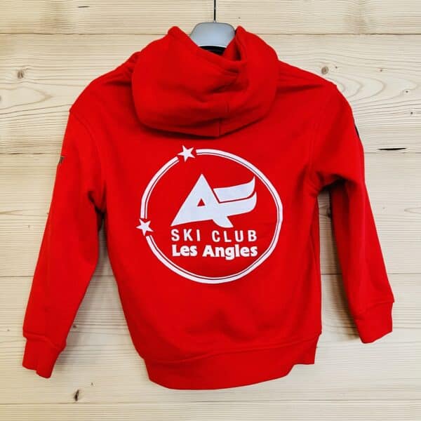 Pull capuche rouge – Image 2